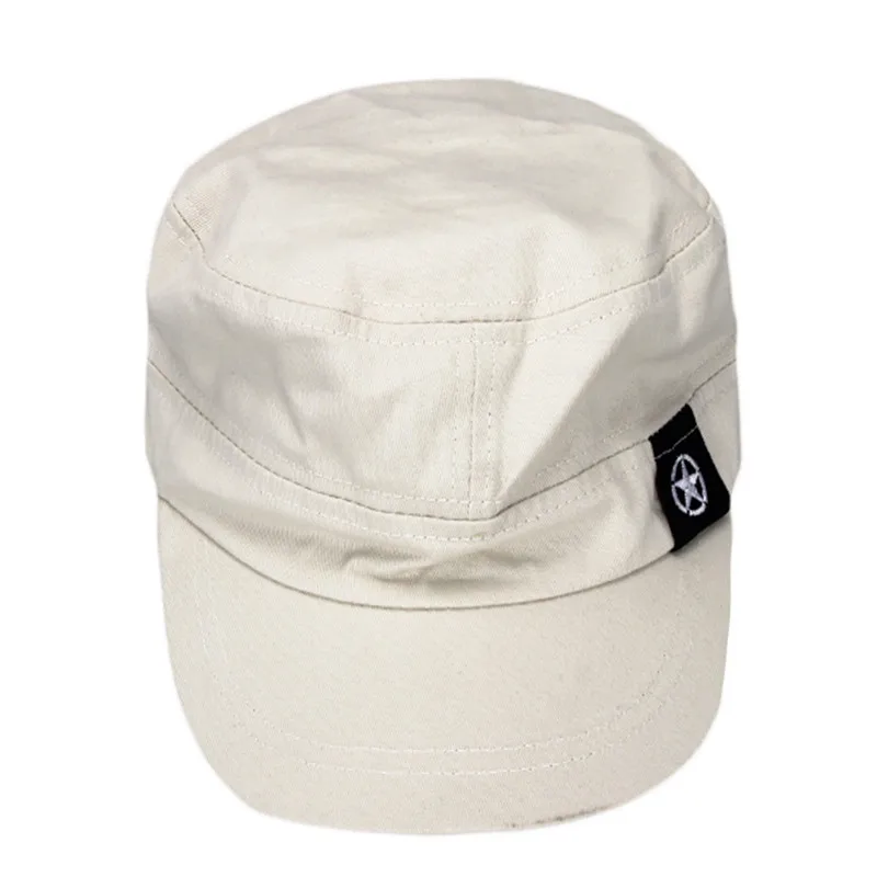 Мужской военный Регулируемый головной убор, плоская кепка, летняя женская мужская плоская крыша, военная шляпа, армейская Кепка, камуфляжная военная шапка - Цвет: GY