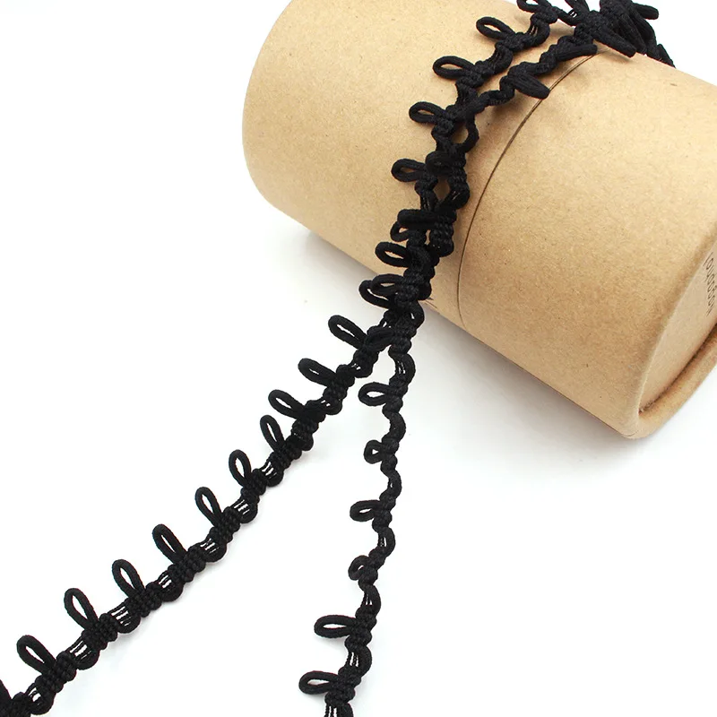 lace ribbon lace garment accessories lace sewing supplies lace accessories lace sewing accessories clothing accessories Elastic Button Loops Trimming Collar Extenders 1.4cm 5yards