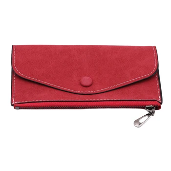 

2020 matte leather women's wallet fashion card holder phone pocket zipper bag vintage female wallet purse long women wallet