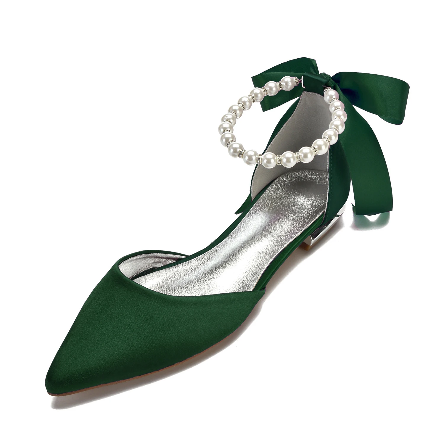 Ankle Strap Cheap Prom Shoes Under 20 Comfort Flat Satin