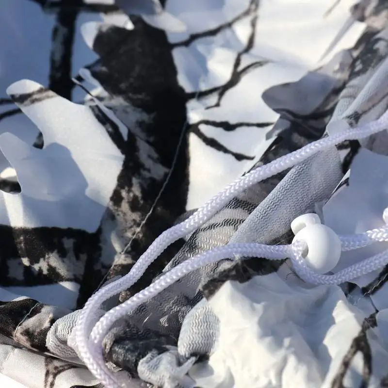 Для мужчин 3D Snowfield камуфляж охотничий костюм Снайпер Bionic Камуфляж куртка с капюшоном брюки набор страйкбол CS джедай выживания Ghillie Одежда