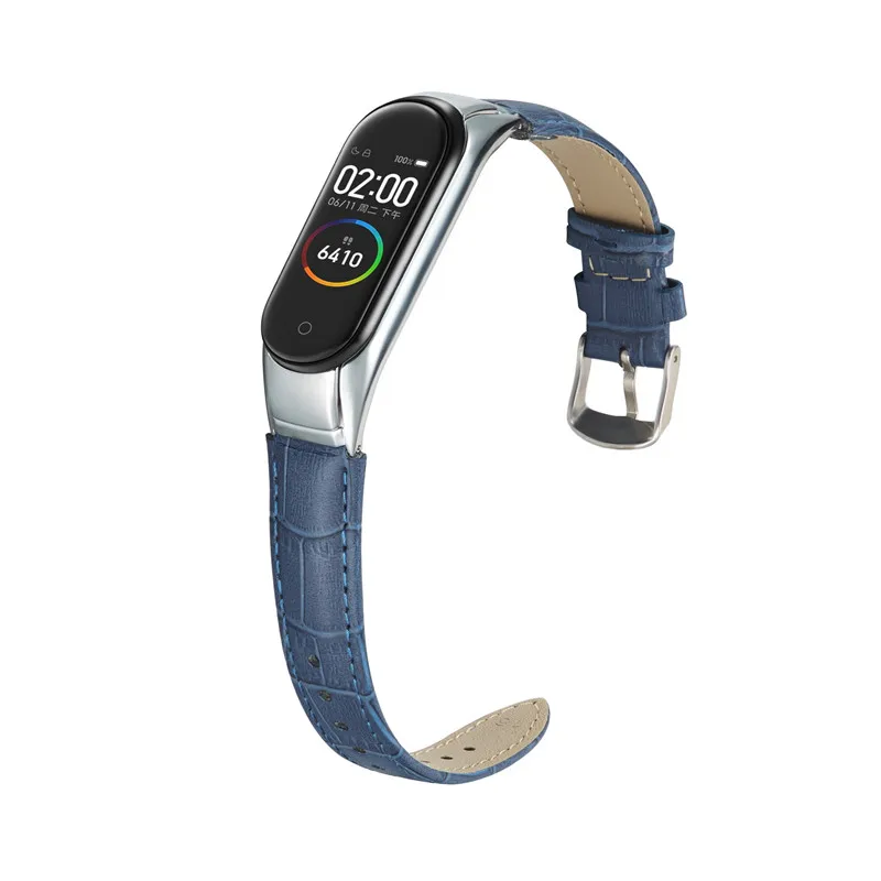 Ремешок для Xiaomi mi 3/4, ремешок из натуральной кожи, сменный ремешок для mi band 3, ремешок для часов, умные аксессуары
