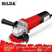 HILDA 1100 Вт угловая шлифовальная машина электрический шлифовальный станок Электроинструмент шлифовальный станок