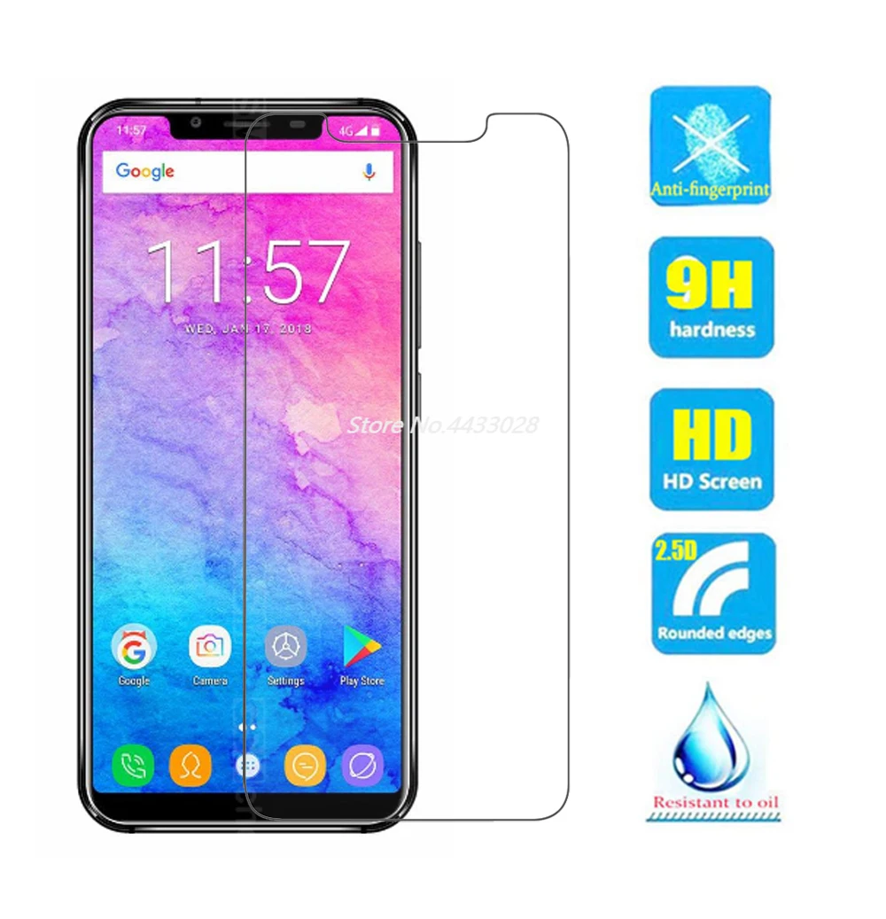 Закаленное стекло 2.5D 9H для Oukitel C12 Pro U18 взрывозащищенное Защитное U19 U23 защитная