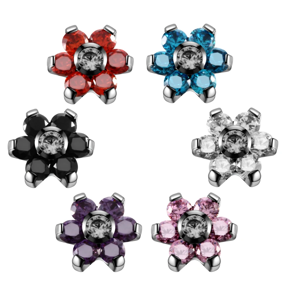 Black Anodized Disc 316L Surgical Steel Top Micro Dermal Anchor Jewelry