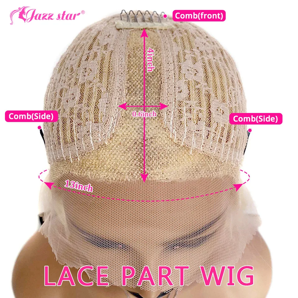 US $66.00 Brazilian Blonde Straight Bob Wig T Part Lace Wig 613 Short Bob Wig Lace Front Human Hair Wigs For Women Jazz Star NonRemy