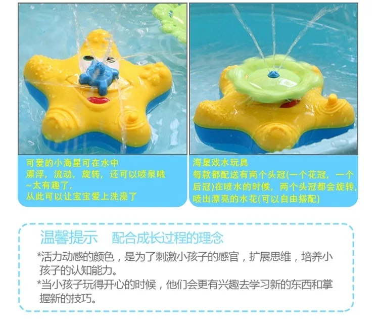 CIKOO младенцы, игрушки для купания, водяные игрушки, электрические водные брызги, морская звезда, ванна, Звездные детские игрушки для ванной