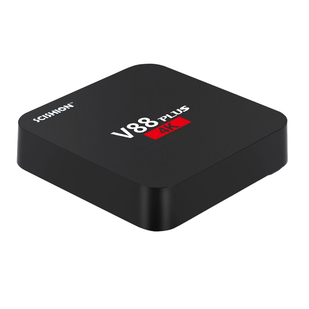 SCISHION V88 Plus Android tv BOX 2 ГБ 8 ГБ Android 6,0 Rockchip 3229 четырехъядерный WiFi Поддержка Bluetooth H.265 телеприставка мини-ПК