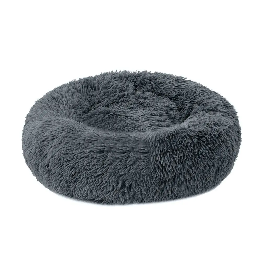 C-deep grey Теплый удобный дом для домашних животных кровать гнездо собака кошка Моющийся питомник легко чистые принадлежности для животных мягкая теплая круглая кровать - Цвет: C-deep grey