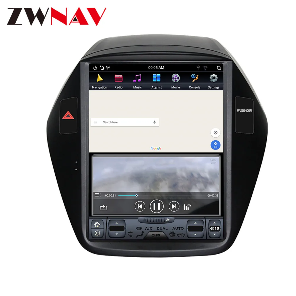Android 9 64+ 4G Tesla с DSP Carplay Автомобильный мультимедийный плеер стерео для hyundai IX35 2009- авто радио gps навигация