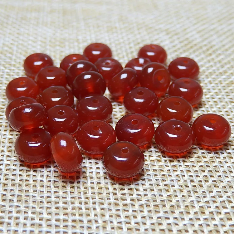 Handcrafted Diy Small Abacus Bead Red Agate Small Partition Bracelet Beads AliExpress