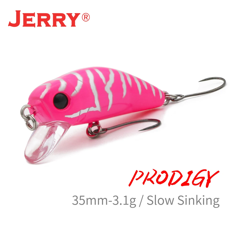Jerry Prodigy медленно Тонущая пластиковая рыболовная приманка жесткие приманки 35 мм 2