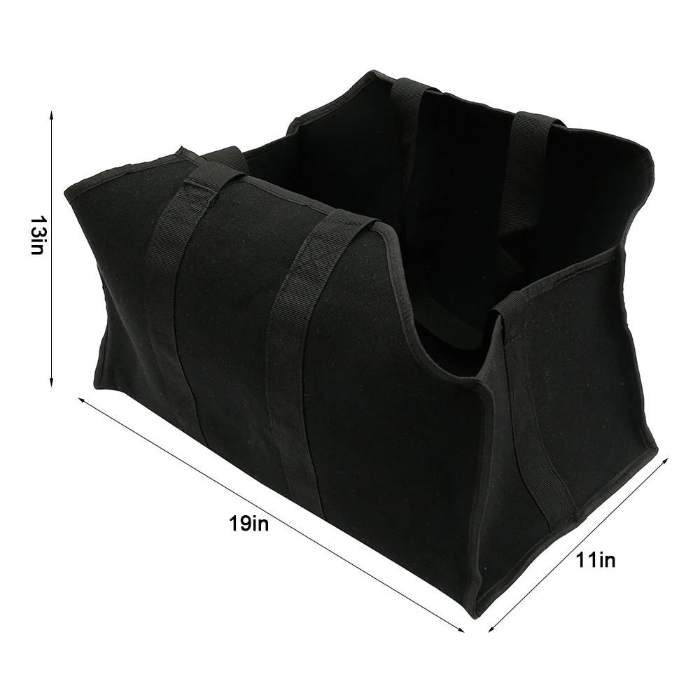 Холщовый держатель дров мешок для хранения дров Сумка-тоут для прогулки Кемпинг Сумка товары для дома, кухни пакет ручки мешок для дров