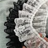 1Yards 91cm Pleated Guipure Tulle Lace Ribbon Trim 5.5cm Diy Sewing White Black Lace Fabric Dress Decoration Clothes Crafts QT7 ► Photo 2/5