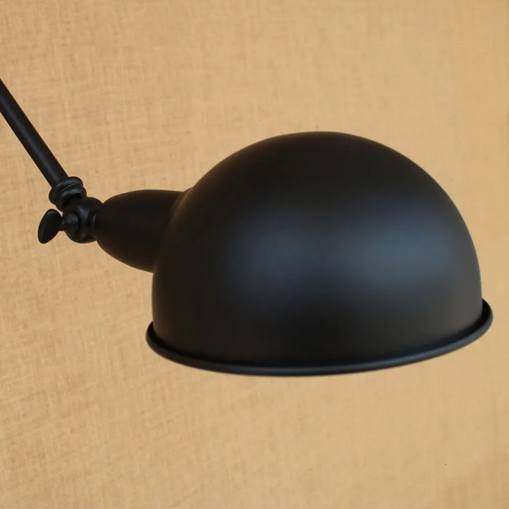 Лофт длинный поворотный рычаг промышленный латунный отрегулирующий настенный светильник бра E27 Настенные светильники для спальни подсветка на стену в ванную крыльцо освещение