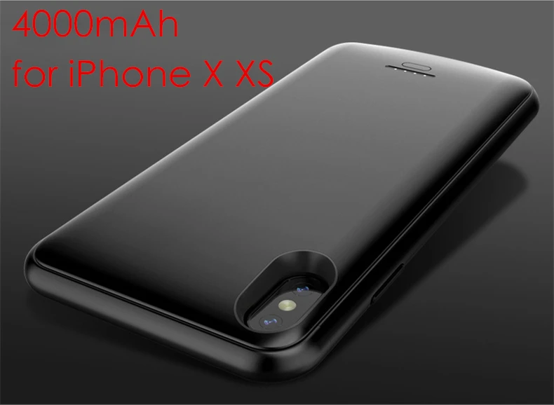 5.8 X XS Black Для iPhone Xs XR зарядное устройство чехол аудио ультратонкий Магнитный 4000 мАч 5000 мАч Powerbank для iPhone Xs аккумулятор Max чехол - Цвет: 5.8 X XS Black
