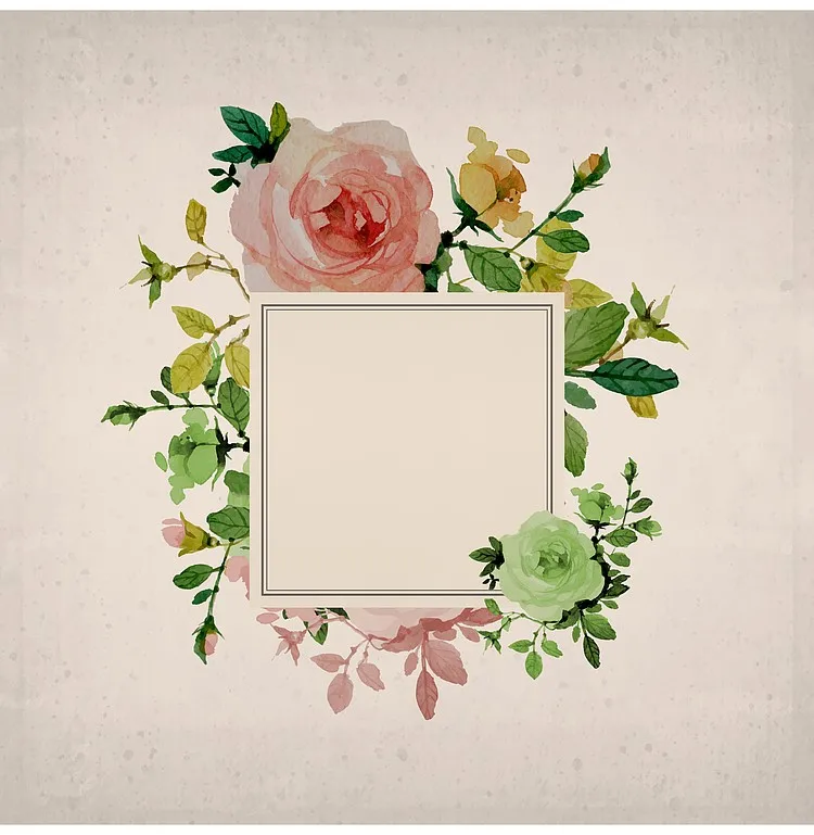 复古花园玫瑰花标签矢量背景素材背景图片素材免费下载 图片编号ygenpklw Pngbag素材网