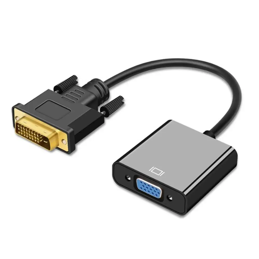 

1080p Dvi to Vga Adapter for Connection Display Durable Compact and Portable Dual Display for Connection of Monitor and TV