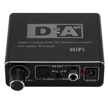 

192kHz Digital Optical Coaxial Toslink to Analog RCA L/R 3.5mm Converter