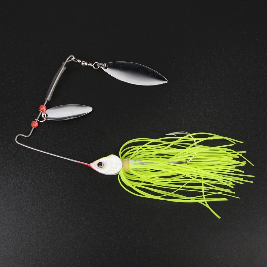 ARDEA fishing lure spinner bait 95mm 15.8g spoon lure metal trout lure hard lure Double Willow Blade Spinner Baits for Bass Pike