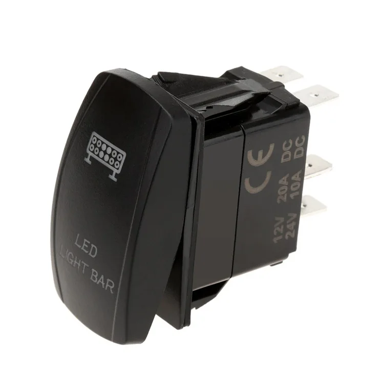 12 V/24 V 20A автомобильный модифицированный переключатель большой размер светодиодный Управление лампой выключатель питания ВКЛ-ВЫКЛ пятисечный водонепроницаемый переключатель