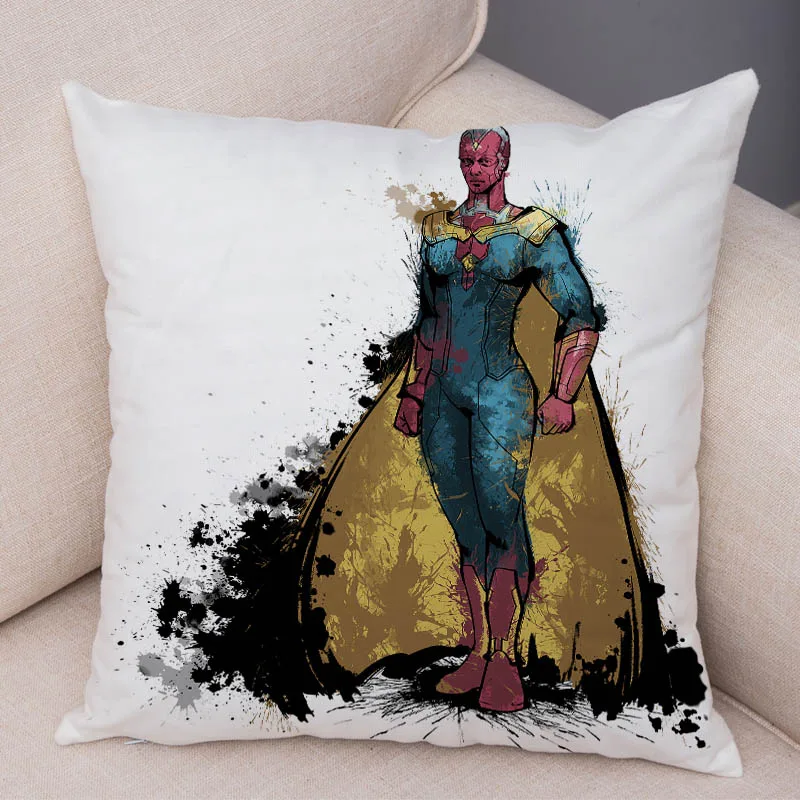 3 Marvel Мстители Капитан Америка Халк Наволочка Декор Подушка супергероя чехол для дивана дома супер мягкие короткие плюшевые наволочки - Цвет: 3