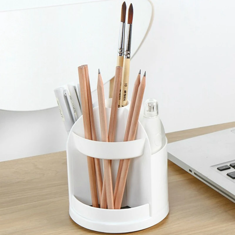 

Multi-function Desktop Pen Storage Box Pencil Shelf Grid Pencil Storage Cosmetic Storage Box Office Supplies School Stationery
