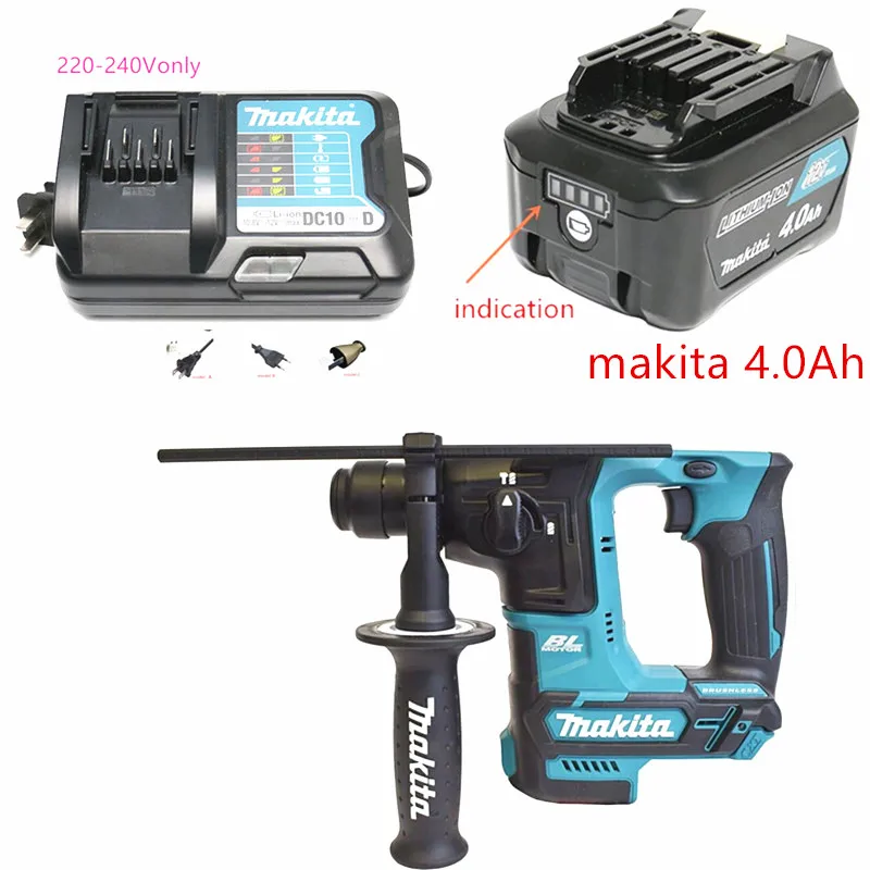 Makita беспроволочный BL перфоратор HR166DZ HR166D 12V 16 мм светодиодный Joblight