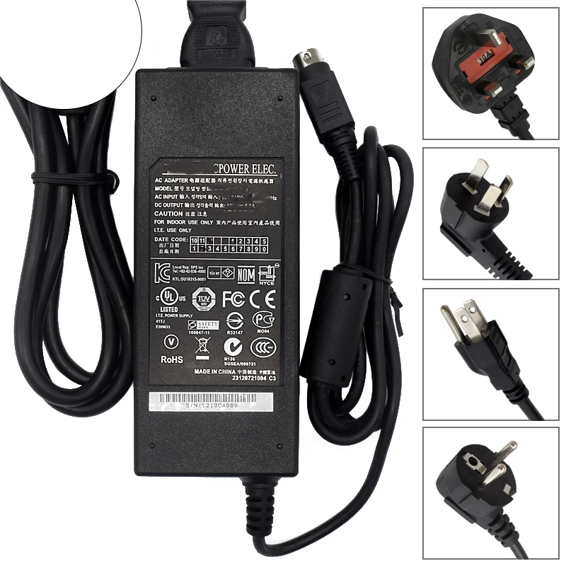 

For Synology Disk Station DS410j DS411J DS412+ 4 Pin Power Supply Adapter Charger - Used