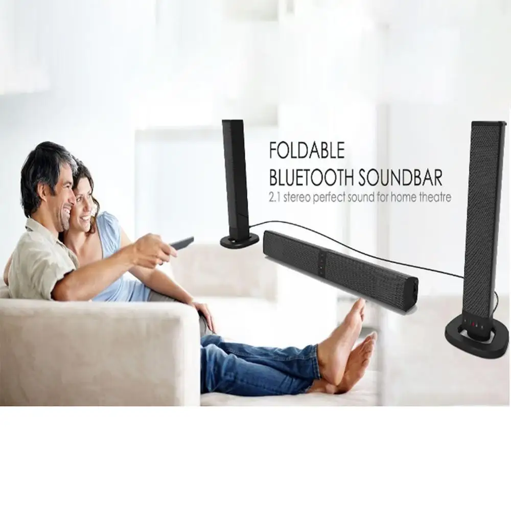 

SB-36Wireless Column Soundbar Stereo Speaker TV Home Theater Built-in Lithium Battery Sound Bar TF USB Sound Bar