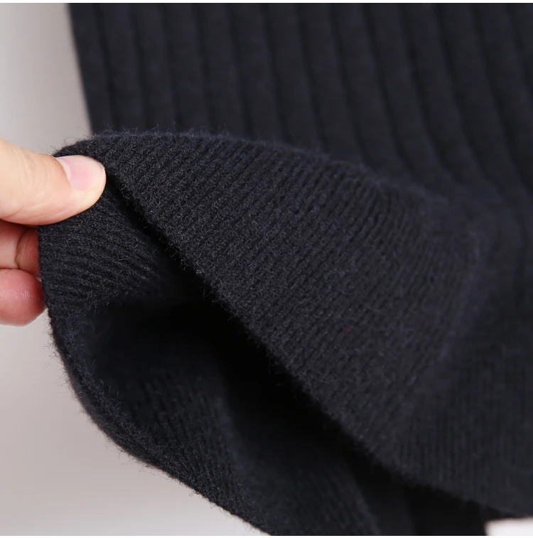 Women long sweater skirt Winter female ruffle midi pleated skirts knitted high waist warm elegant Saias Jupe Femme