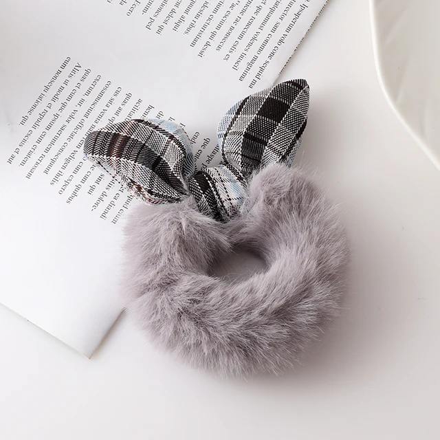 New Cute animal rabbit ear hair ring female rubber band elastic hair bands Korean headwear children hair Accessories ornaments style-11