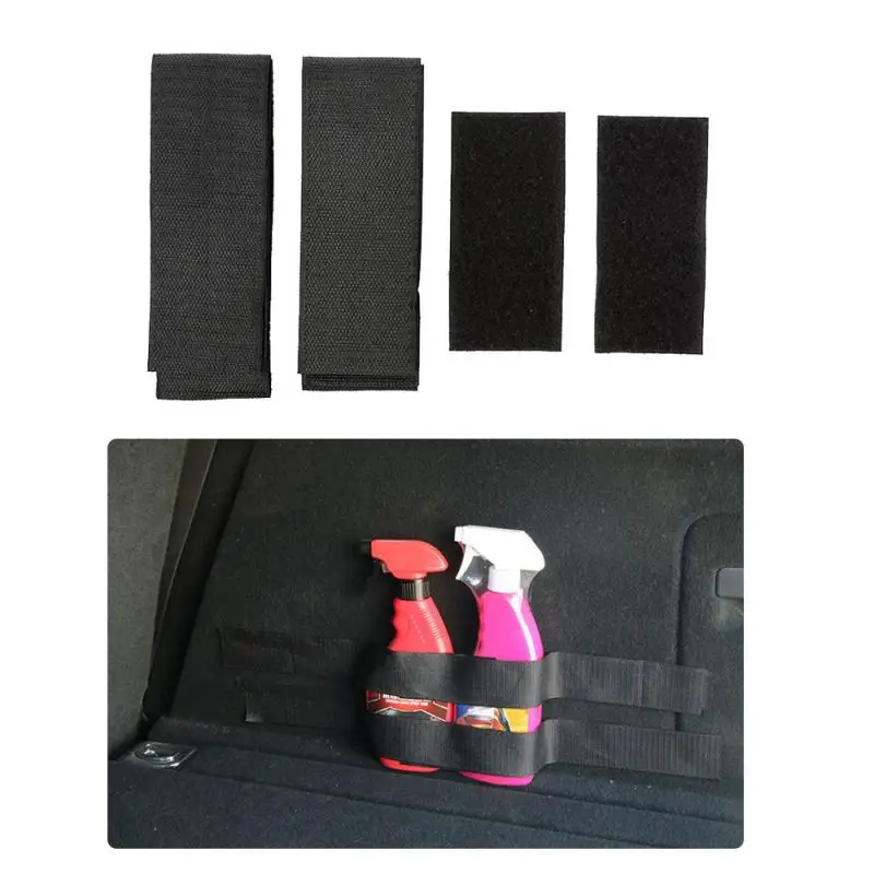 

Car Trunk Organizer Fire Extinguisher Holder Adjustable Mount Straps Sundry Tape for Car interior with accessories