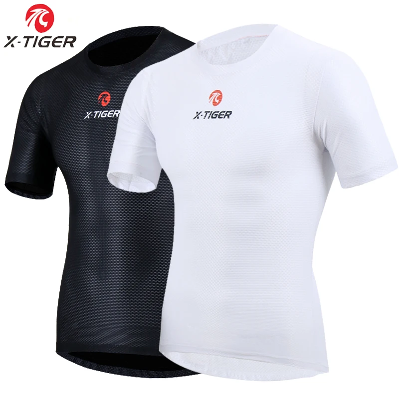 Shirt Short-Sleeve Cycling-Clothing Bike Bicycle Base-Layers Breathable X-TIGER Mesh