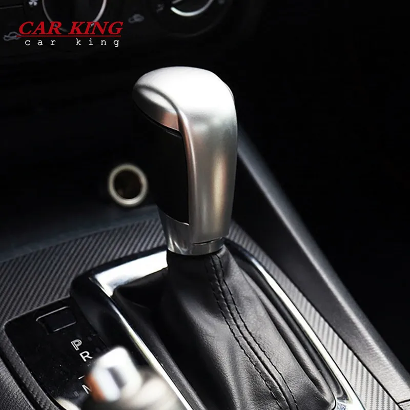 

ABS Matte For MAZDA 3 AXELA 2014 2015 2016 2017 2018 accessories car styling Car gear shift lever knob handle cover cover trim