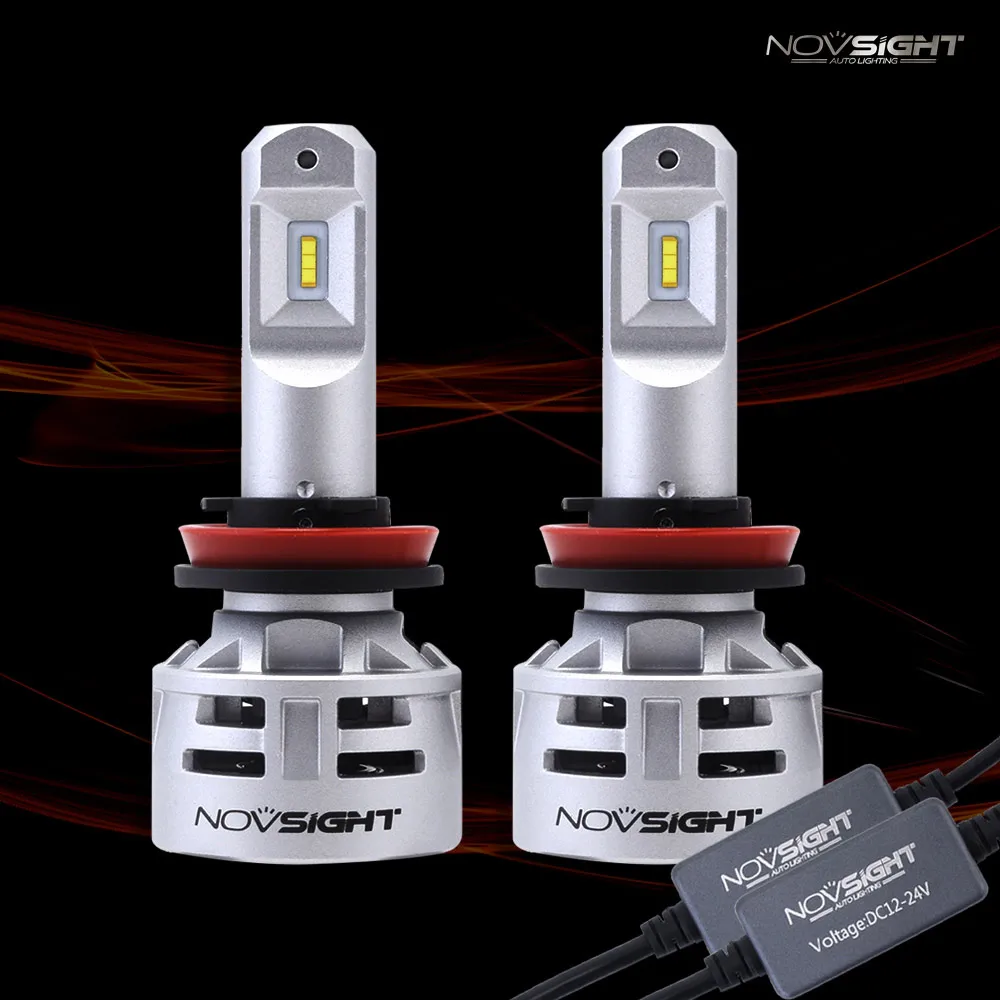 Novsigh H11 светодиодный H7 H4 лампы фар автомобиля 12V 9005 9006 10000LM 60W 6500K лампы автомобильный комплект головных фар для мотоцикла