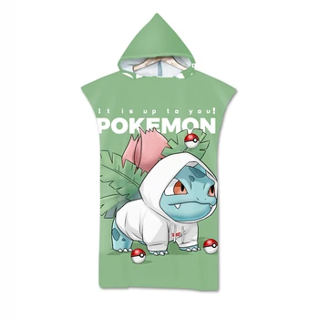 

3D sided Printed Animal Anime Robe Bath Towel Outdoor Adult Hooded Beach Towel Poncho Bathrobe Towels Women Man Bathrobe aHT51