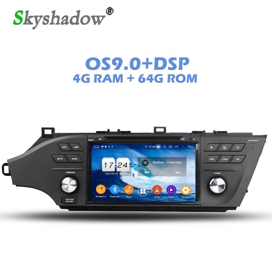 DSP ips Android 9,0 64G rom 4G ram 8 Core автомобильный dvd-плеер gps карта RDS радио Wifi Bluetooth 4,2 для Toyota Avalon