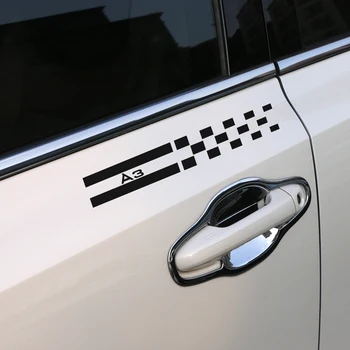 

For Audi A3 8P 8V 8L Captivating Vinyl Film Stickers Car Accessories 2PCS/Set Car B Pillar Decal Auto Decoration Sports Stickers