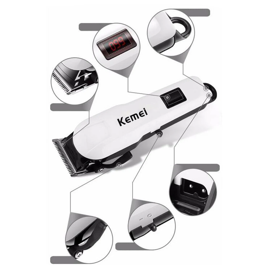 Kids Child Hair Cutting Kit Barber Shaver Men Electric LCD Hair Clipper Trimmer Haircut Machine Barber Shop Shaver EU