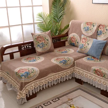 

Chinese Sofa Cover 3 Seater Non-slip Sofa Cushion Four Seasons Universal Seat Pad Couch Covers For Living Room L Shaped Sofas