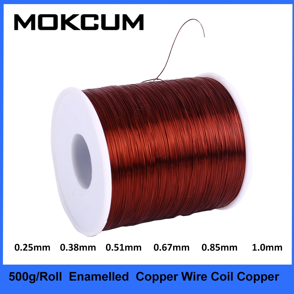 Fil de Cuivre Émaillé, QA-1/155 0.07mm 2UEW Fil de Cuivre Émaillé en