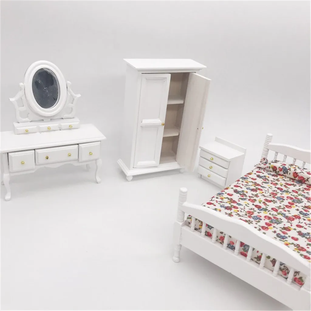 

HIINST 1/12 Dollhouse Furniture Simulation Mini Bedroom Wardrobe Miniature Living Room Doll House Accessories Kid Pretend Toy
