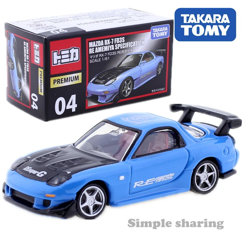 Takara Tomy TOMICA начальный D Серия FC3S RX-7 GT-R R32 FD36 AE86 S13 коллекция подарочных автомобилей Diecast Voertuigen модель Takara Tomy