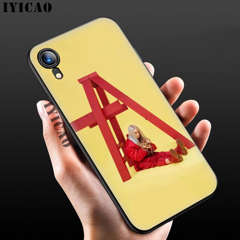 IYICAO Bilie Eilish Khalid прекрасный мягкий черный силиконовый чехол для iPhone 11 Pro Xr Xs Max X или 10 8 7 6 6S Plus 5 5S SE - Цвет: 8