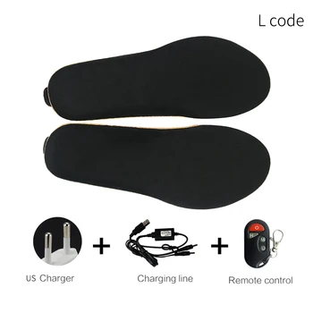

Foot Warmer Washable Remote Control Temperature Adjustable Shoes Pad Outdoor Electric Heated Insoles Sports Cuttable Solid Ski