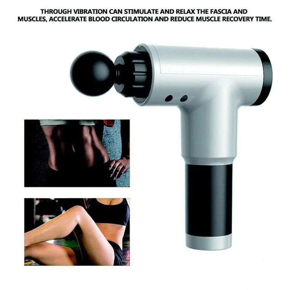 3200r min Electric Muscle Massager Therapy Fascia massage gun Deep Vibration Muscle Relaxation Fitness Equipment With 1 3200r min Electric Muscle Massager Therapy Fascia massage gun Deep Vibration Muscle Relaxation Fitness Equipment With 4