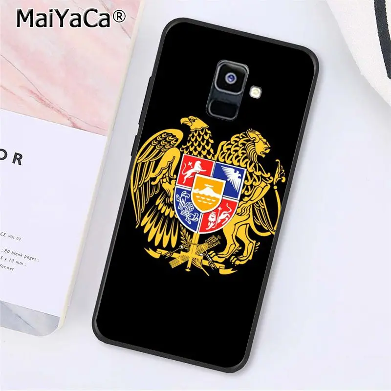 MaiYaCa Армении Албании флаг России эмблема чехол для телефона для samsung Galaxy A7 A8 A6 плюс A750 A9 A50 A70 A20 A30 A40 - Цвет: A4