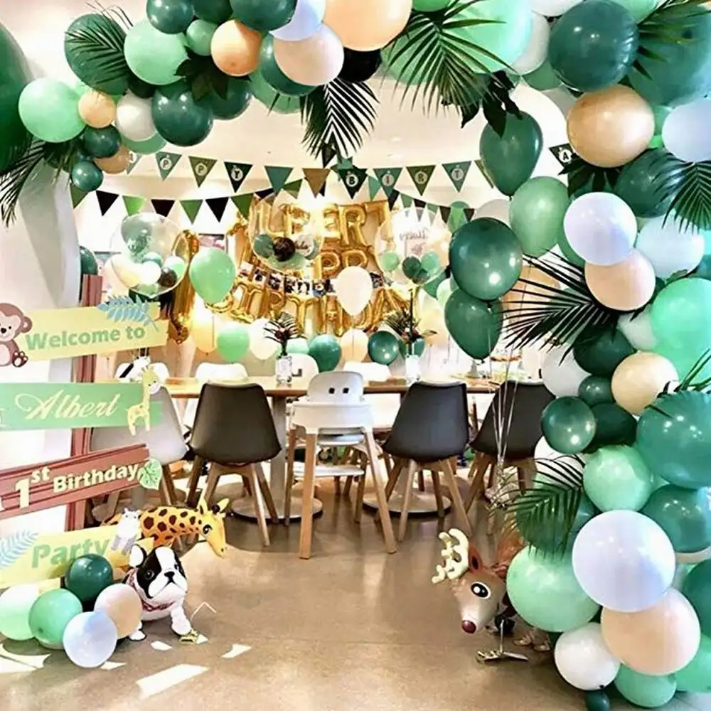 Jungle-Safari-Theme-Party-Supplies-Green-Balloons-Garland-Arch-Kit-Birthday-Baby-Shower-Forest-Party-Christmas