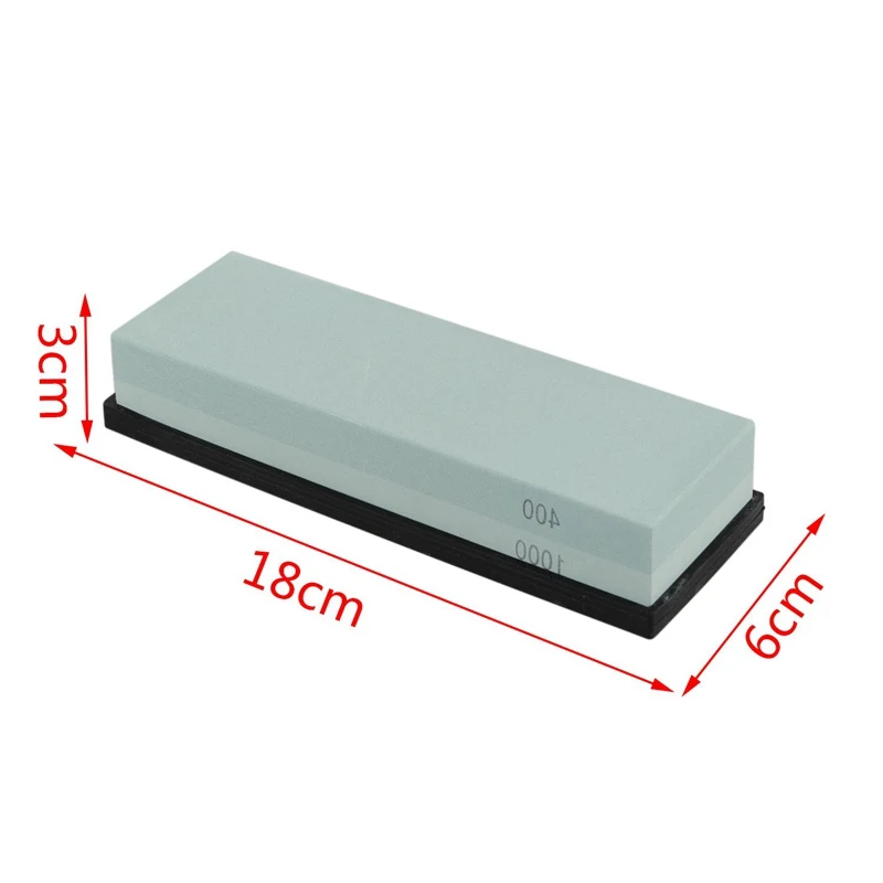 Sharpening Stone Double Sided Whetstone Set For Knives With Non-Slip Bamboo Base(400& 1000